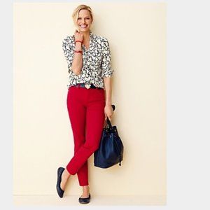 Talbots Flawless Slim Ankle Scalloped Jeans Size 4